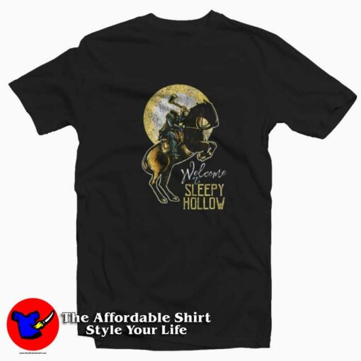 Halloween Welcome to Sleepy Hollow Horseman T-shirt On Sale