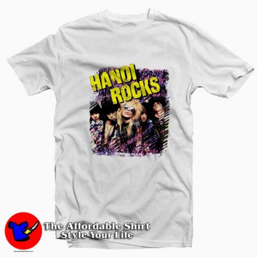 Hanoi Rocks Uzi Suicide Vintage Graphic T-Shirt On Sale