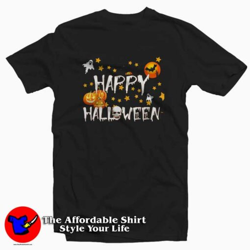 Happy Halloween Scary Pumpkin Boys T-shirt On Sale