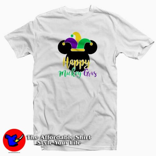 Happy Mickey Gras Disney T-Shirt Gift Carnival Mardi Grass