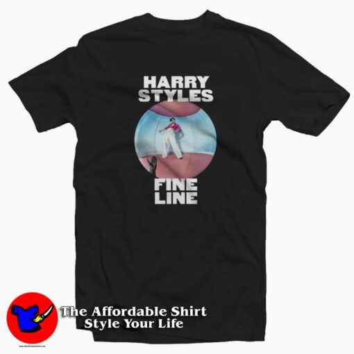 Harry Styles Fine Line Black Unisex T-shirt On Sale