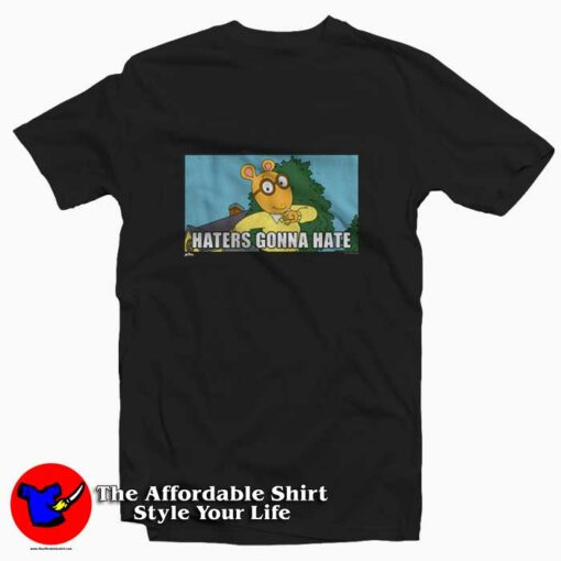 Haters Gonna Hate Arthur Cartoon Vintage T-shirt On Sale
