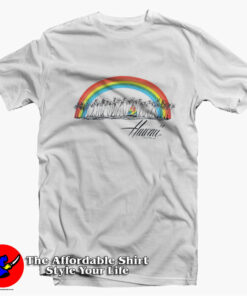 Hawaii Rainbow Palm Trees Unisex T-Shirt On Sale
