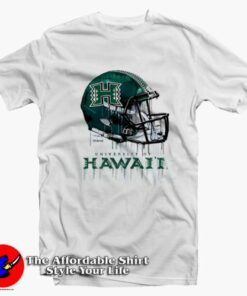 Hawaii Rainbow Warriors Football Helmet T-Shirt On Sale