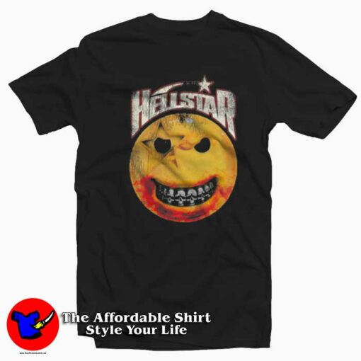 Hellstar Studios Evil Smile Graphic Unisex T-Shirt On Sale