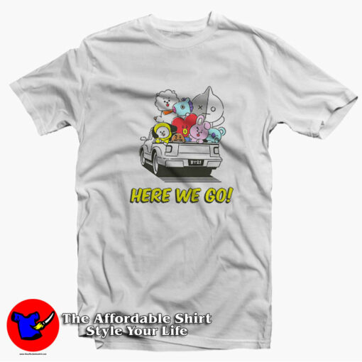 Here We Go Funny K Pop Boys Band Unisex T-shirt On Sale