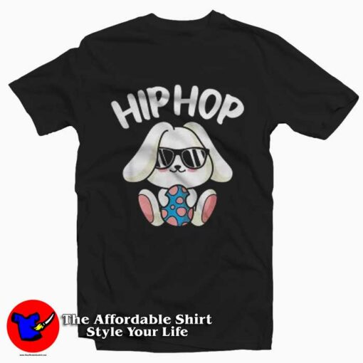 Hiphop Egg Rabbit Funny T-Shirt For Gift Easter Day