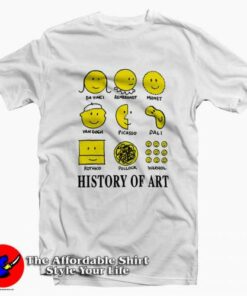 History of Art Smiley Face Tee Shirt