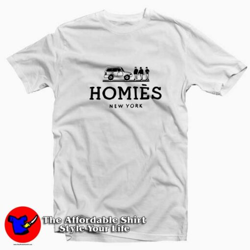 Homies New York Parodie Usa Voiture Club Star T-shirt On Sale