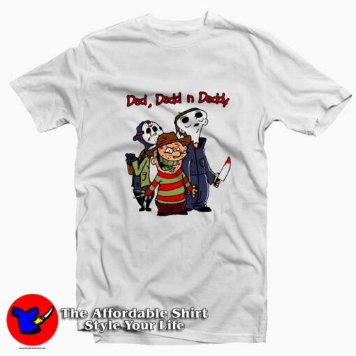 Horror Characters Dedd n Deddy Haloween T-shirt On Sale