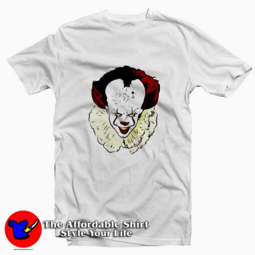 Horror Clown Pennywise Graphic T-shirt On Sale