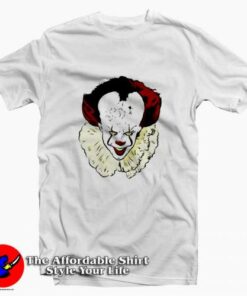 Horror Clown Pennywise Graphic T-shirt On Sale Horror Clown Pennywise Graphic T-shirt On Sale