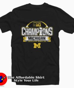 Hot Michigan Football Big 10 Championship T-Shirt On Sale Hot Michigan Football Big 10 Championship T-Shirt On Sale