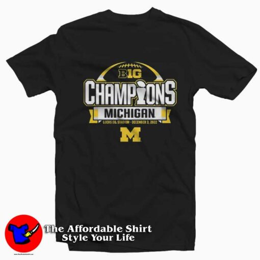 Hot Michigan Football Big 10 Championship T-Shirt On Sale
