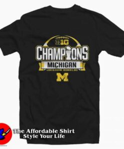 Hot Michigan Football Big 10 Championship T-Shirt On Sale