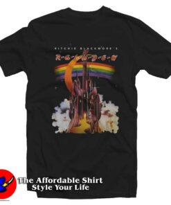 Hot Rainbow Album Ritchie Blackmore Graphic T-Shirt On Sale Hot Rainbow Album Ritchie Blackmore Graphic T-Shirt On Sale