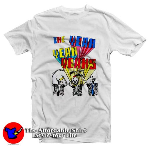 Hot Yeah Yeah Yeahs Band Tour Graphic T-Shirt On Sale