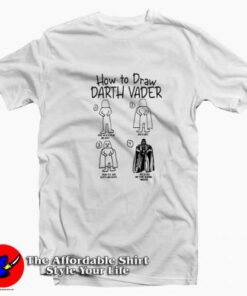 How To Draw Darth Vader Graphic Unisex T-shirt On Sale How To Draw Darth Vader Graphic Unisex T-shirt On Sale