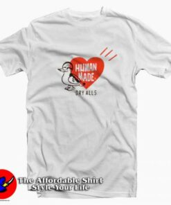 Human Made Duck Hearts Unisex T-shirt On Sale Human Made Duck Hearts Unisex T-shirt On Sale