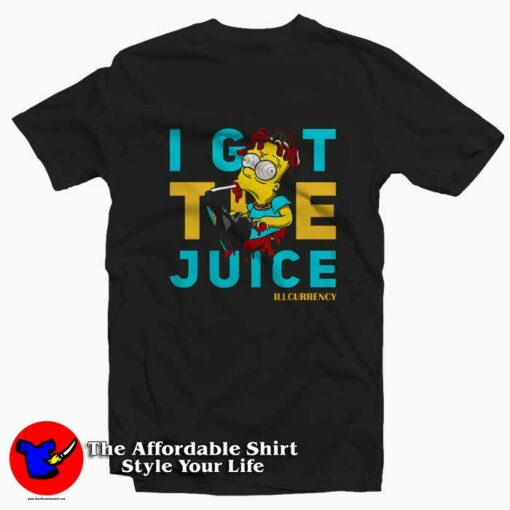 I Got The Juice Jordan 5 Black Aqua Simpson T-Shirt On Sale