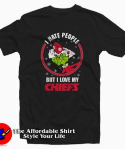 I Hate People But I Love Kansas City Chiefs T shirt On Sale 1