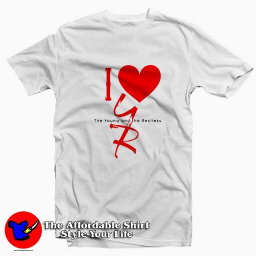 I Love Heart Young And The Restless Tv Show T-shirt On Sale