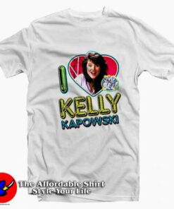 I Love Kelly Kapowski Saved By The Bell Vintage T-Shirt On Sale