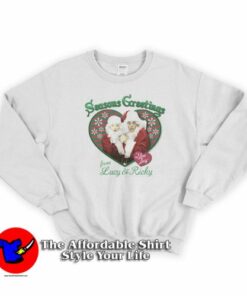 I Love Lucy Seasons Greetings Holiday Sweatshirt On Sale I Love Lucy Seasons Greetings Holiday Sweatshirt On Sale