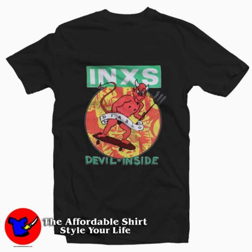 INXS Diablo Devil Inside Tour Vintage T-Shirt On Sale