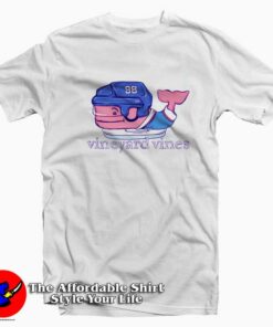 Ice Hockey Whale Vinny Vines Graphic T-Shirt On Sale