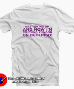 I’m studying Klingon on Duolingo Graphic T-shirt On Sale