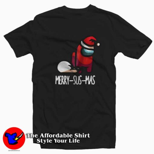 Impostor Among Us Funny Christmas T-shirt On Sale