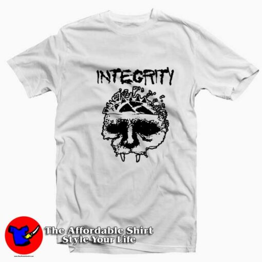 Integrity Skull Mask Vintage Graphic Unisex T-shirt On Sale