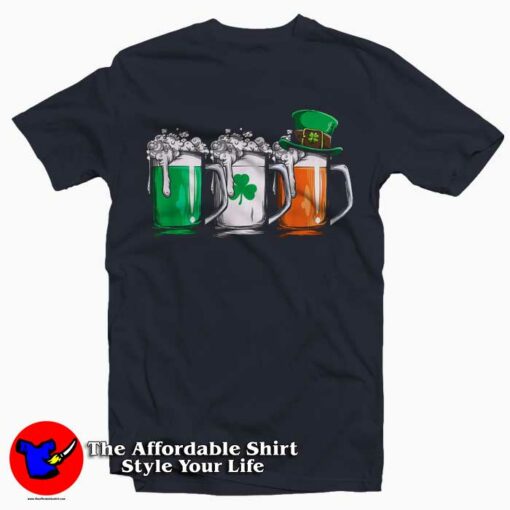 Irish Beer Shirt Ireland Flag St Patricks Day T-Shirt