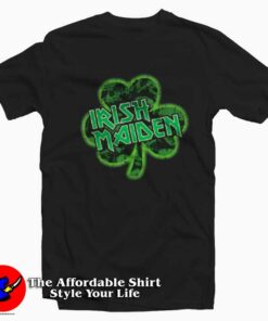 Irish Maiden Funny Parody St Patricks Day T-Shirt On Sale
