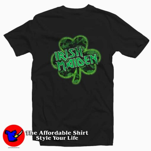 Irish Maiden Funny Parody St Patricks Day T-Shirt On Sale