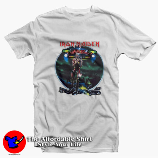 Iron Maiden 1987 Somewhere On Tour Vintage T-Shirt On Sale