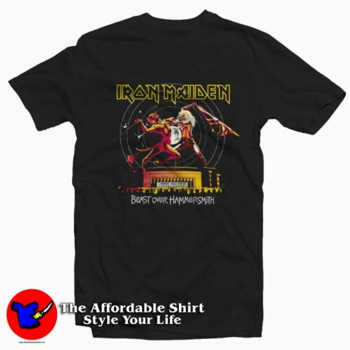 Iron Maiden Beast Over Hammersmith Graphic T-Shirt On Sale