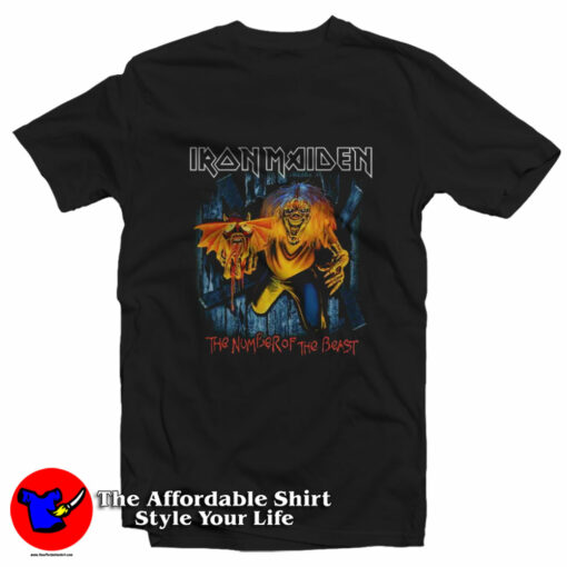 Iron Maiden Number Of The Beast Eddie Panel T-Shirt On Sale