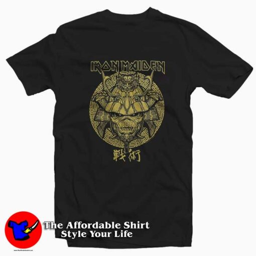 Iron Maiden Senjutsu Eddie Samurai Unisex T-shirt On Sale