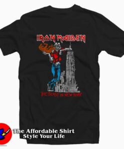 Iron Maiden The Beast In New York Vintage T Shirt On Sale 1