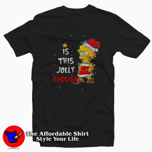 Is This Jolly Enough Lisa Simpson Graphic T-Shirt On Sale