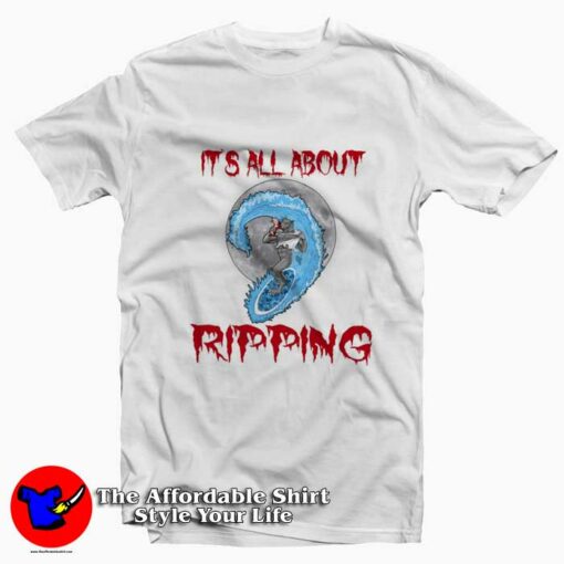 It’s All About Wolf Ripping Graphic T-Shirt On Sale