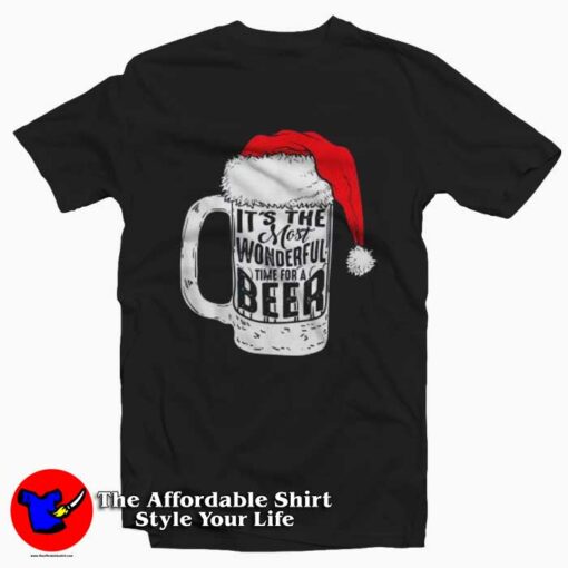 It’s The Most Wonderful Time For A Beer T-Shirt Gift Christmas