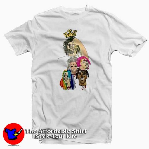 J Cole Holding Heads Tekashi69 Lil Pump T-shirt On Sale