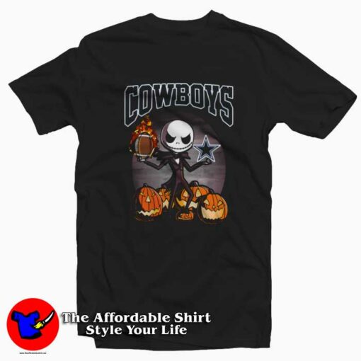 Jack Skellington Dallas Cowboys Funny T-shirt On Sale