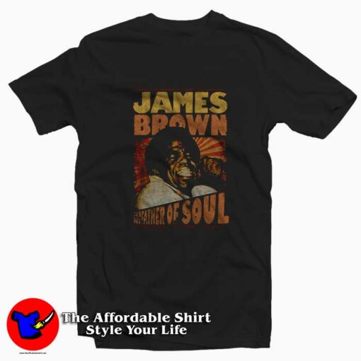 James Brown Godfather Of Soul Vintage T-shirt On Sale