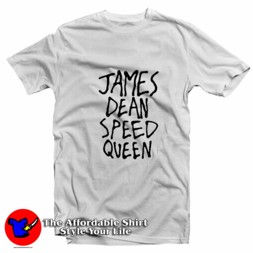 James Dean Speed Queen Funny Graphic T-Shirt On Sale