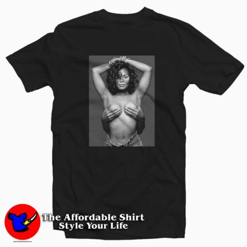 Janet Jackson Album Cover Grab Boobs Rolling Stone T-shirt Cheap