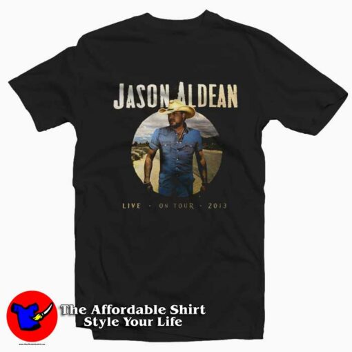 Jason Aldean Live On Tour 2013 Graphic T-Shirt On Sale